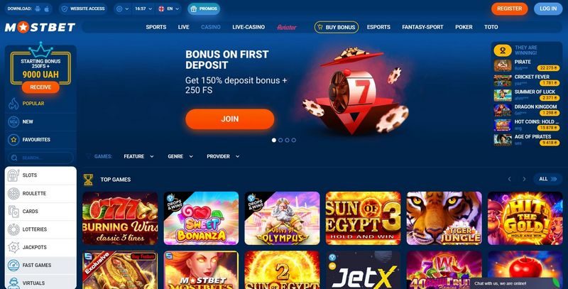Mostbet online kaszinó